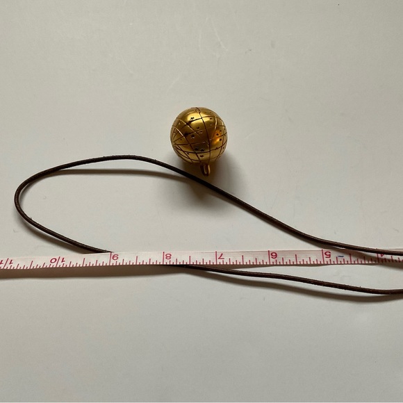 Authentic Hermes Limited Edition Zodiac Globe Pendant Locket In Gold Tone - Picture 12 of 14